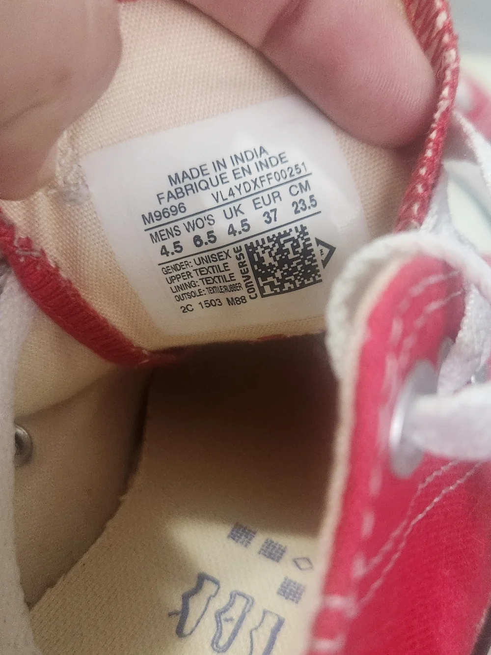 Converse Red Chuck Taylor All Star Low Top Sneakers